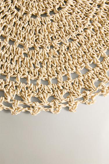SET DE TABLE ROND CROCHET - Beige clair de Zara - Image 2