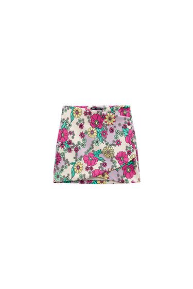 FLORAL MINI SKIRT