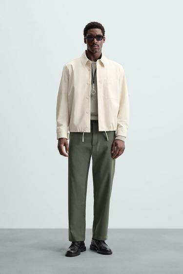 STRAIGHT-LEG TROUSERS - Greyish by Zara - Image 0