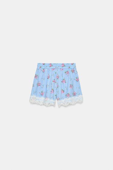 LACE STRIPED SHORTS - striped by Zara - Image 6