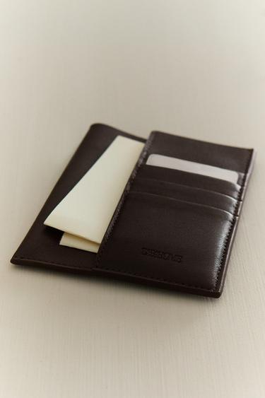 PORTE-DOCUMENTS DE VOYAGE EN CUIR - Marron chocolat de Zara - Image 5