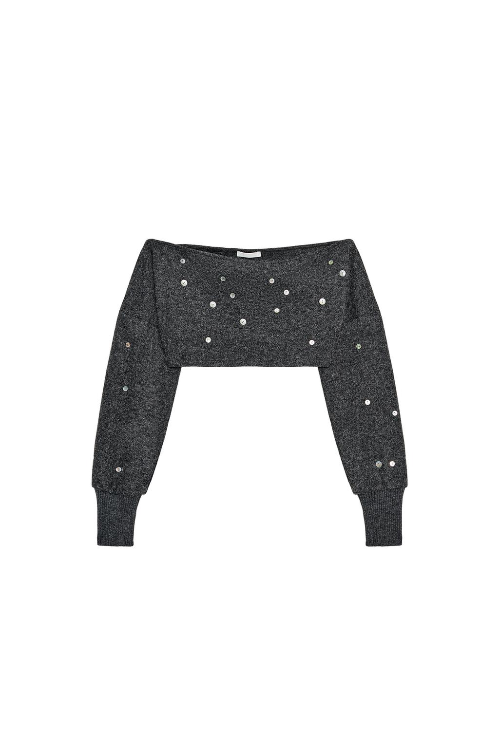SOFT BUTTON CROP TOP - image 3