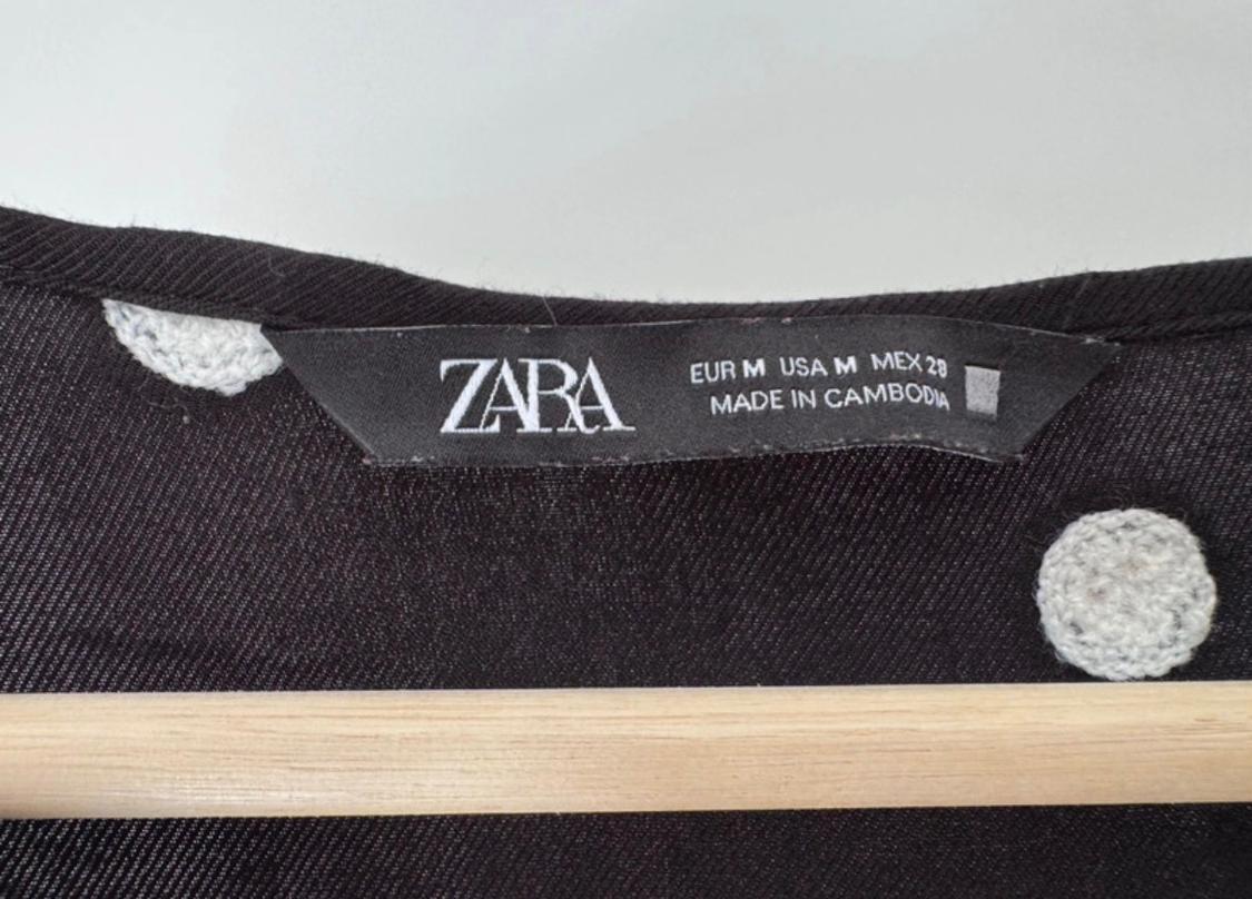 POLKA DOT EMBROIDERED DRESS - Image 3