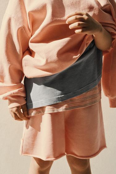 Zara PLAIN SHORTS - Orange