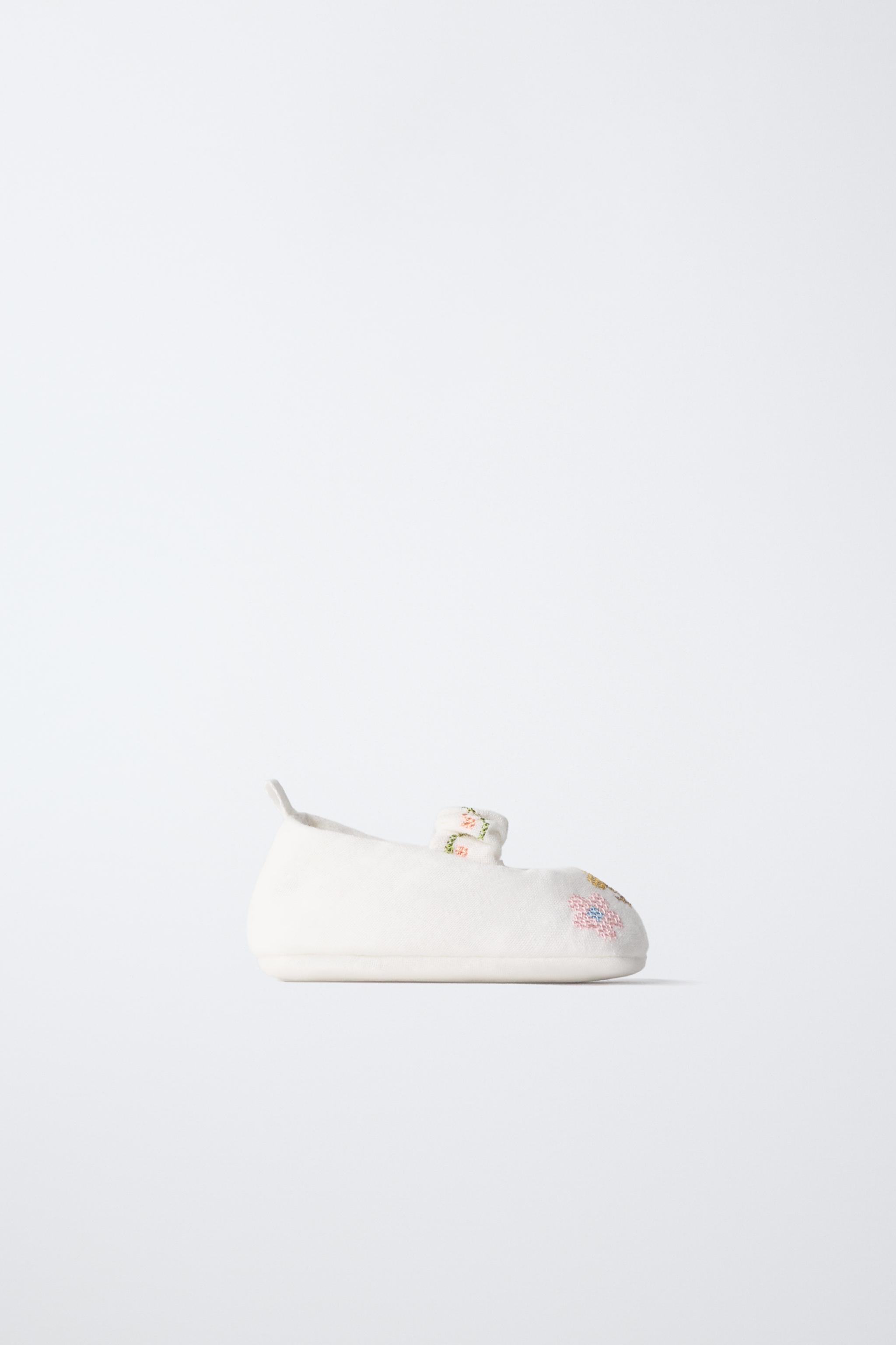 ⚠️ZARAページ⚠️ EMBROIDERED COTTON BOOTIES - Multicoloured | ZARA Turkey