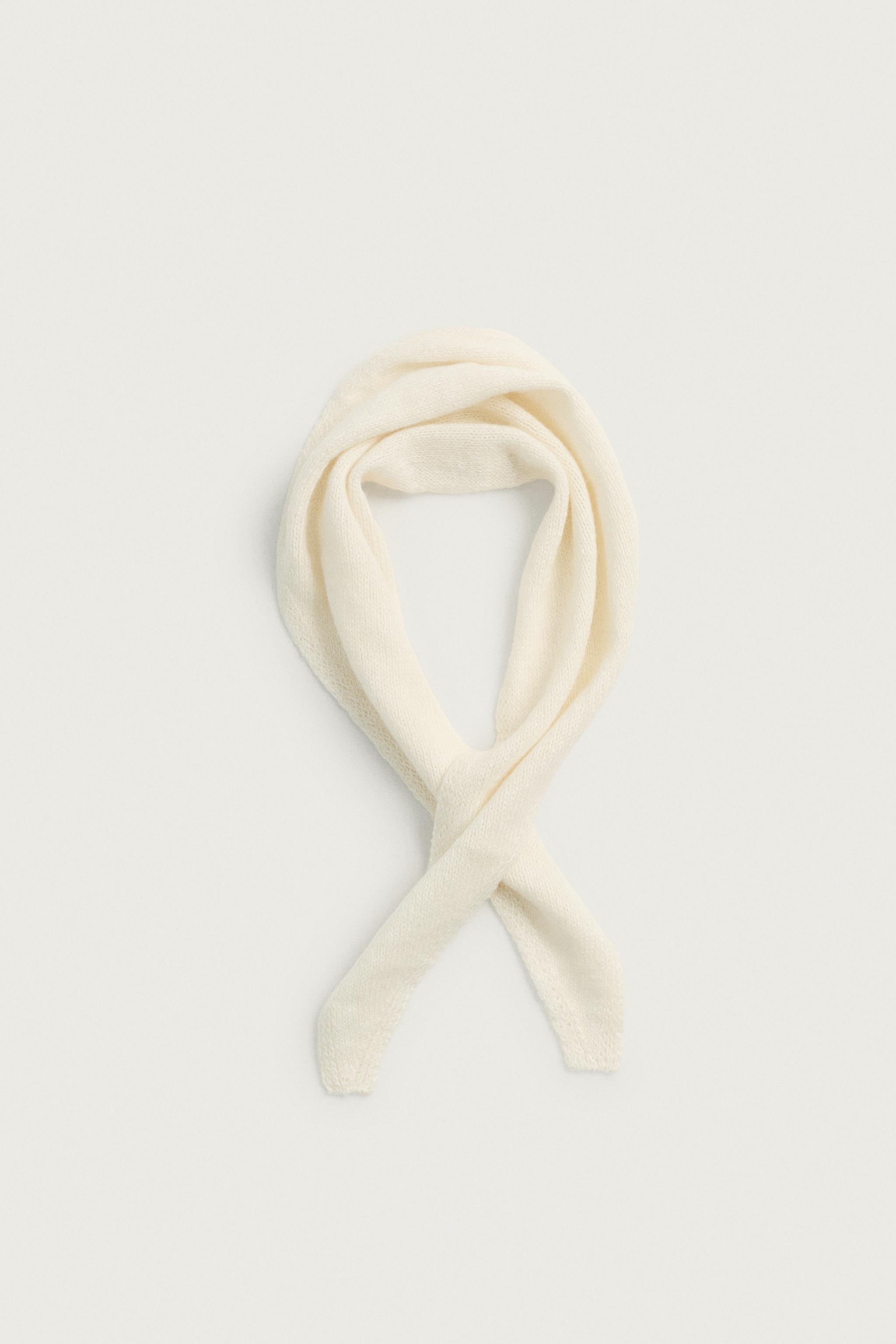 Мужские аксессуары Zara LINEN AND CASHMERE KNIT BANDANA — фото 6