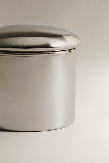 SHINY METAL JAR - Silver by Zara - Image 3