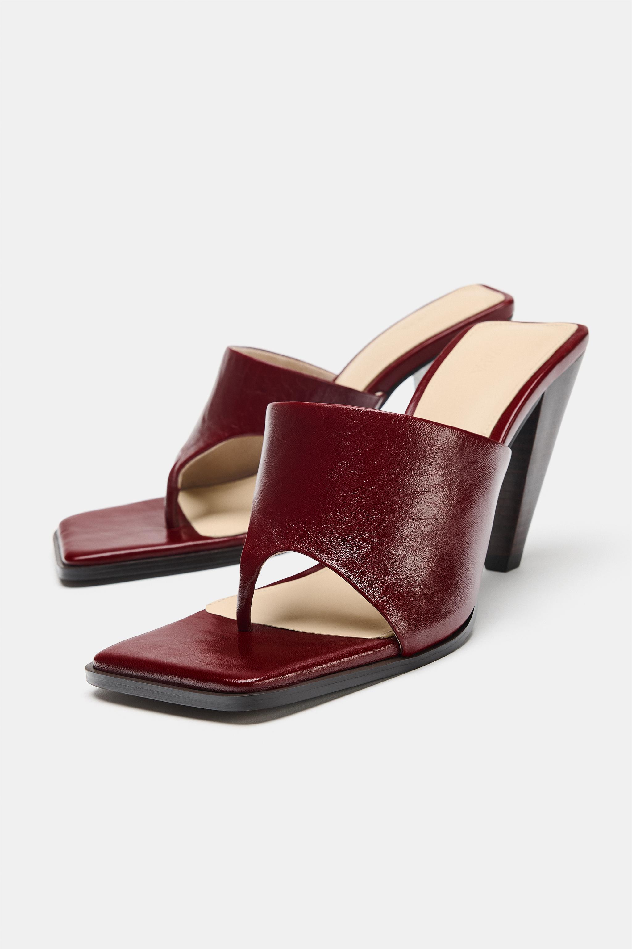 SANDALES À TALONS EN CUIR ÉDITION LIMITÉE