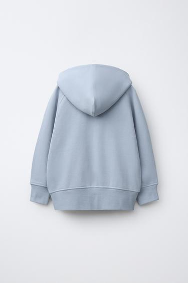 PLUSH HOODIE - Light blue by Zara - Image 1