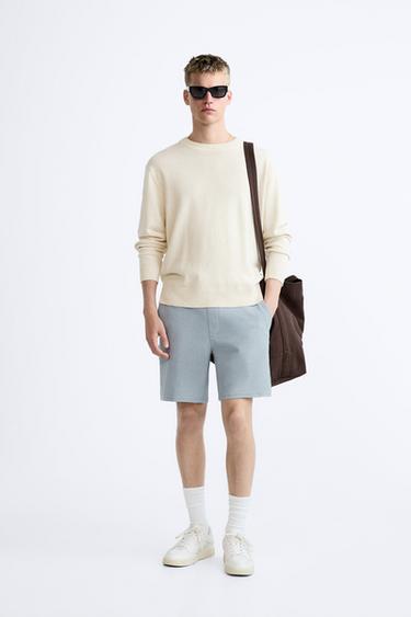 Zara STRUCTURED SOFT SHORTS - Lavender - Image 0