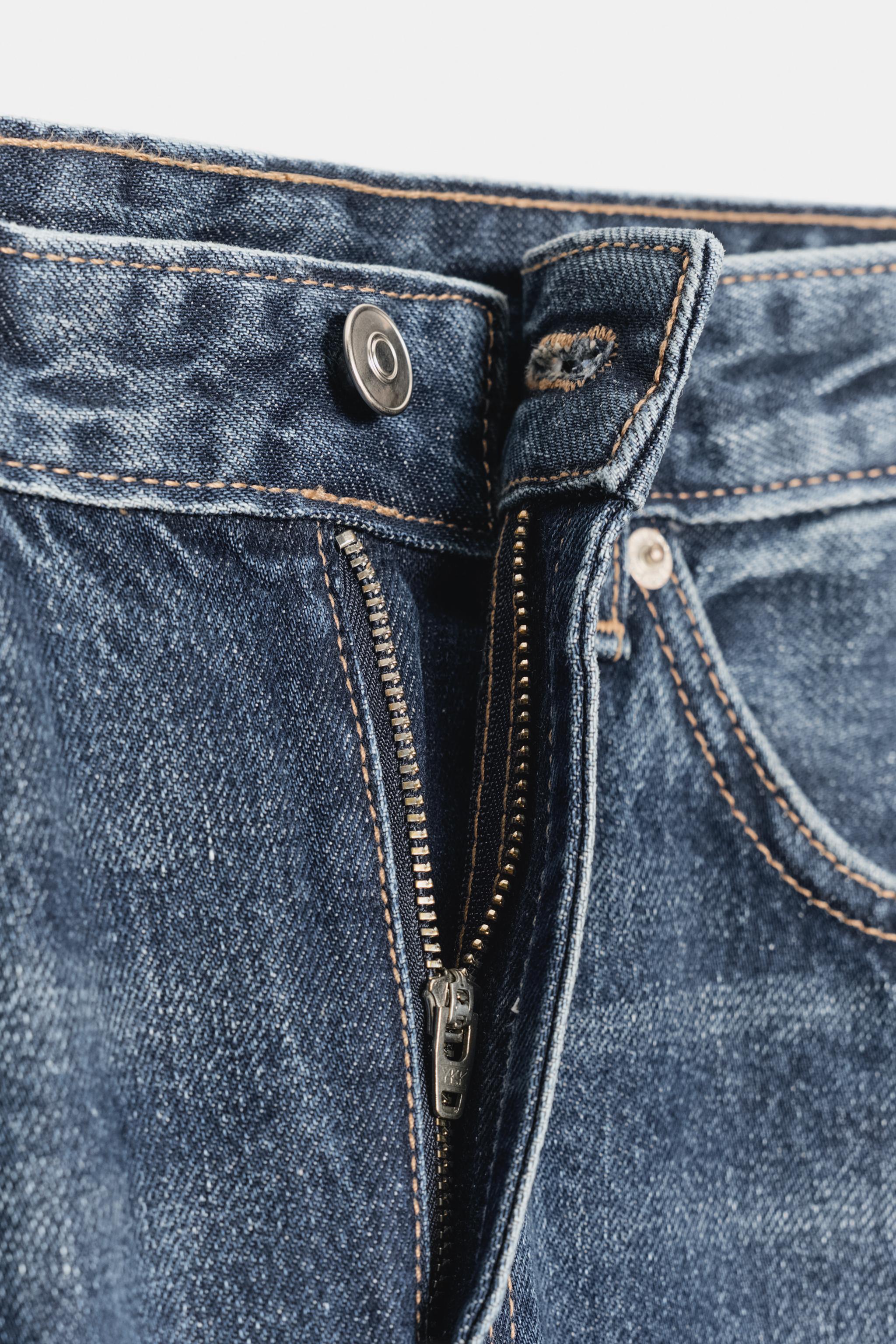 TRF ハイウエストバレルデニムパンツ - ネイビーブルー | ZARA Japan