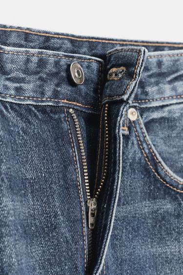 JEANS TRF BARREL TAILLE HAUTE - Bleu marine de Zara - Image 4