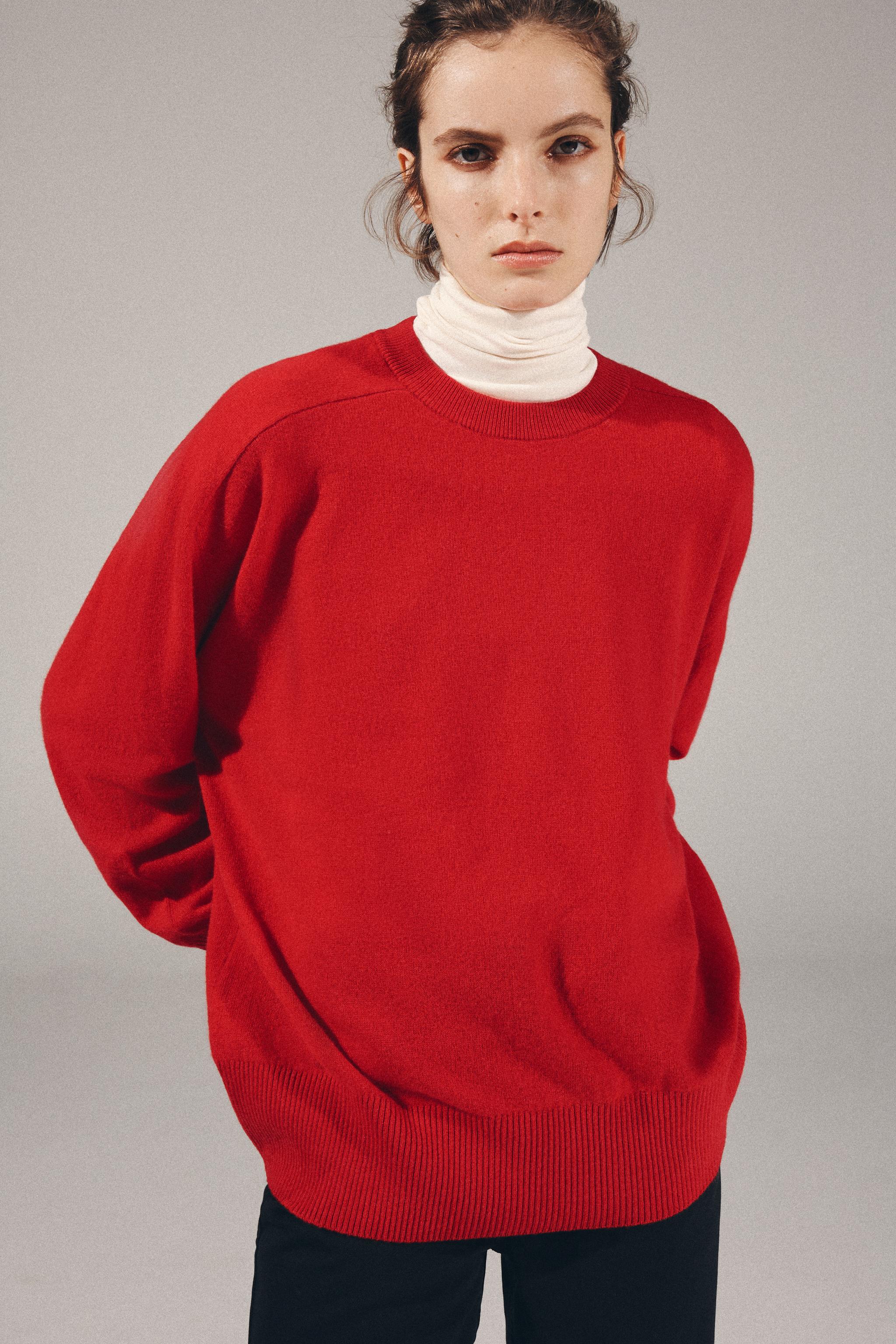 100% Wool Oversized Sweater by Zara