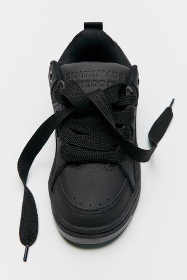 TENNIS SKATE - Noir de Zara