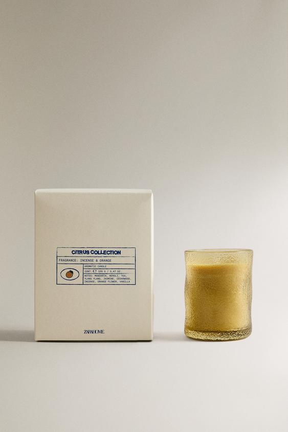 (155 G) BOUGIE PARFUMÉE ENCENS & ORANGE - Orange foncé de Zara - Image 0