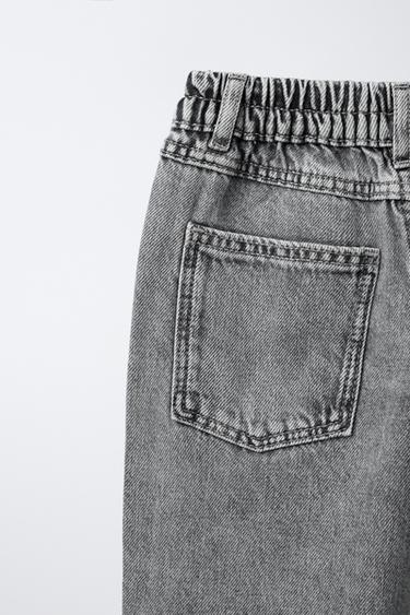 BAGGY DENIM TROUSERS - Grey by Zara - Image 3