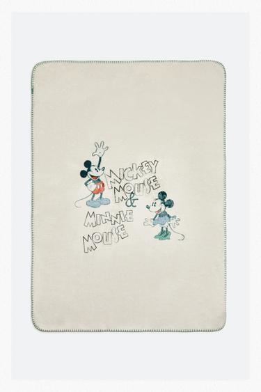 MICKEY & MINNIE ©DISNEY BABY FLEECE BLANKET - Ecru by Zara