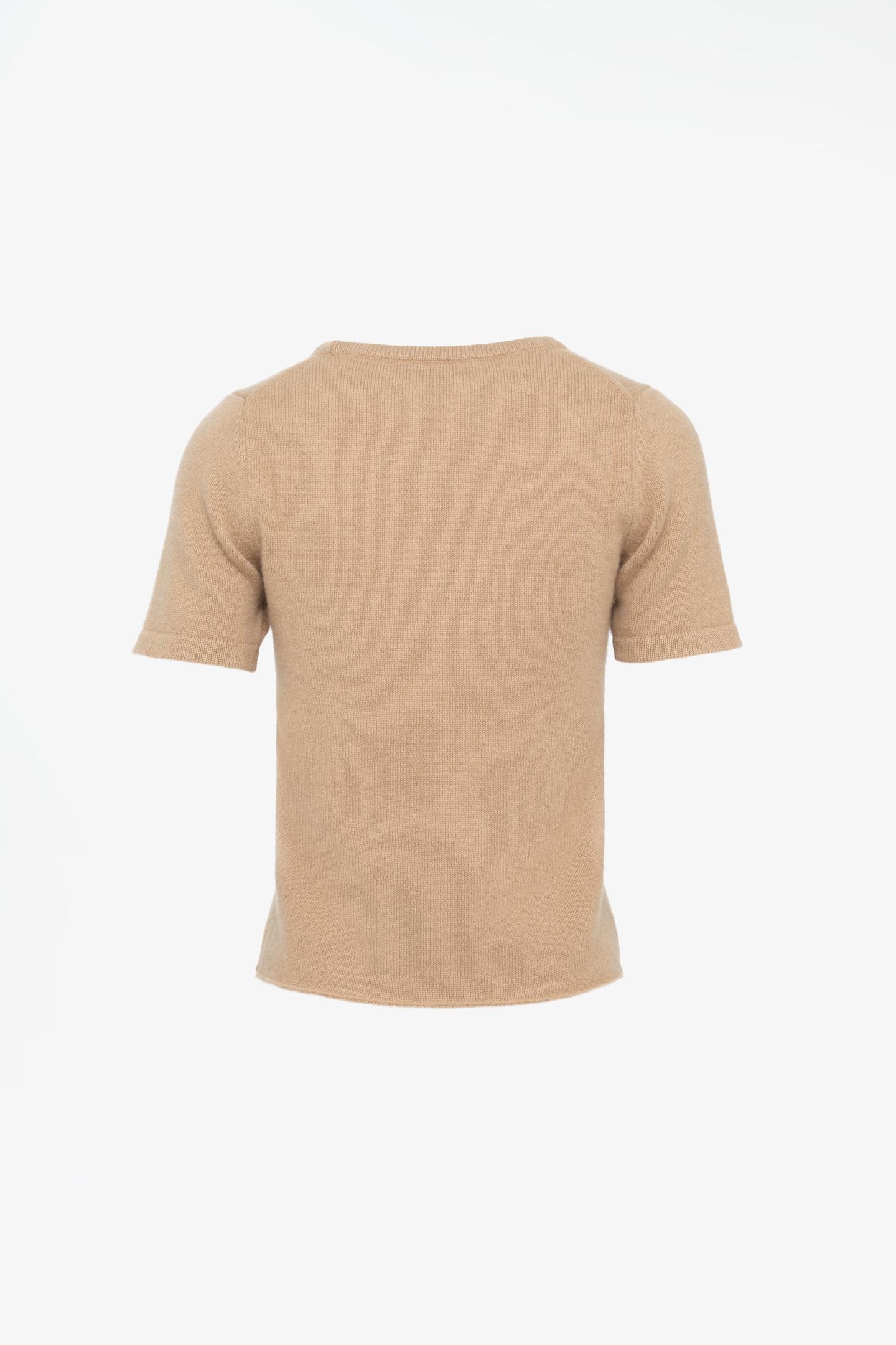 Мужская футболка Zara Limited Edition 100% Cashmere Knit, цвет: Бежевый — фото 3