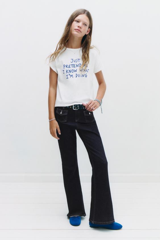 FLARE POCKET JEANS - Blue by Zara - Image 0
