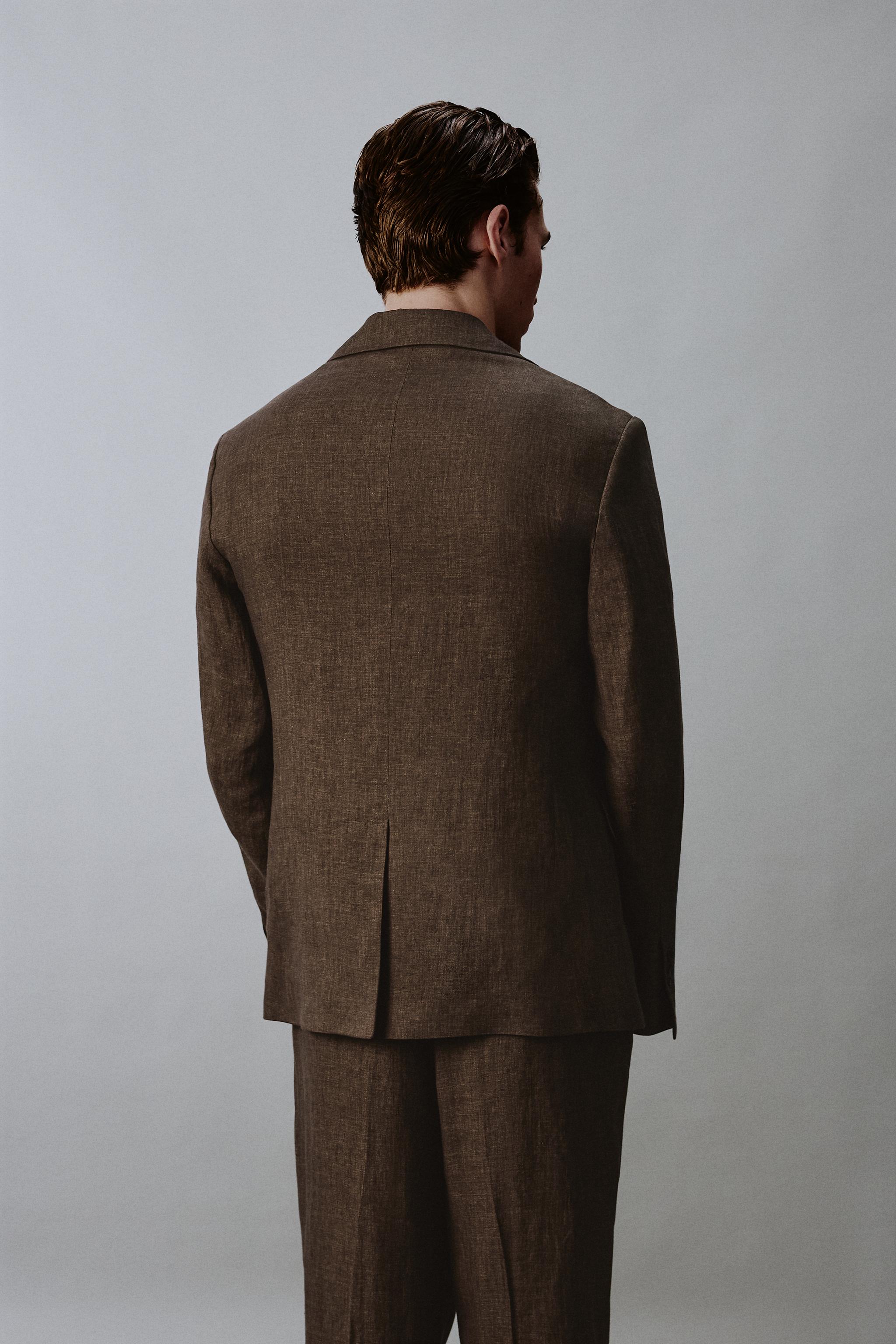 100% LINEN SUIT JACKET