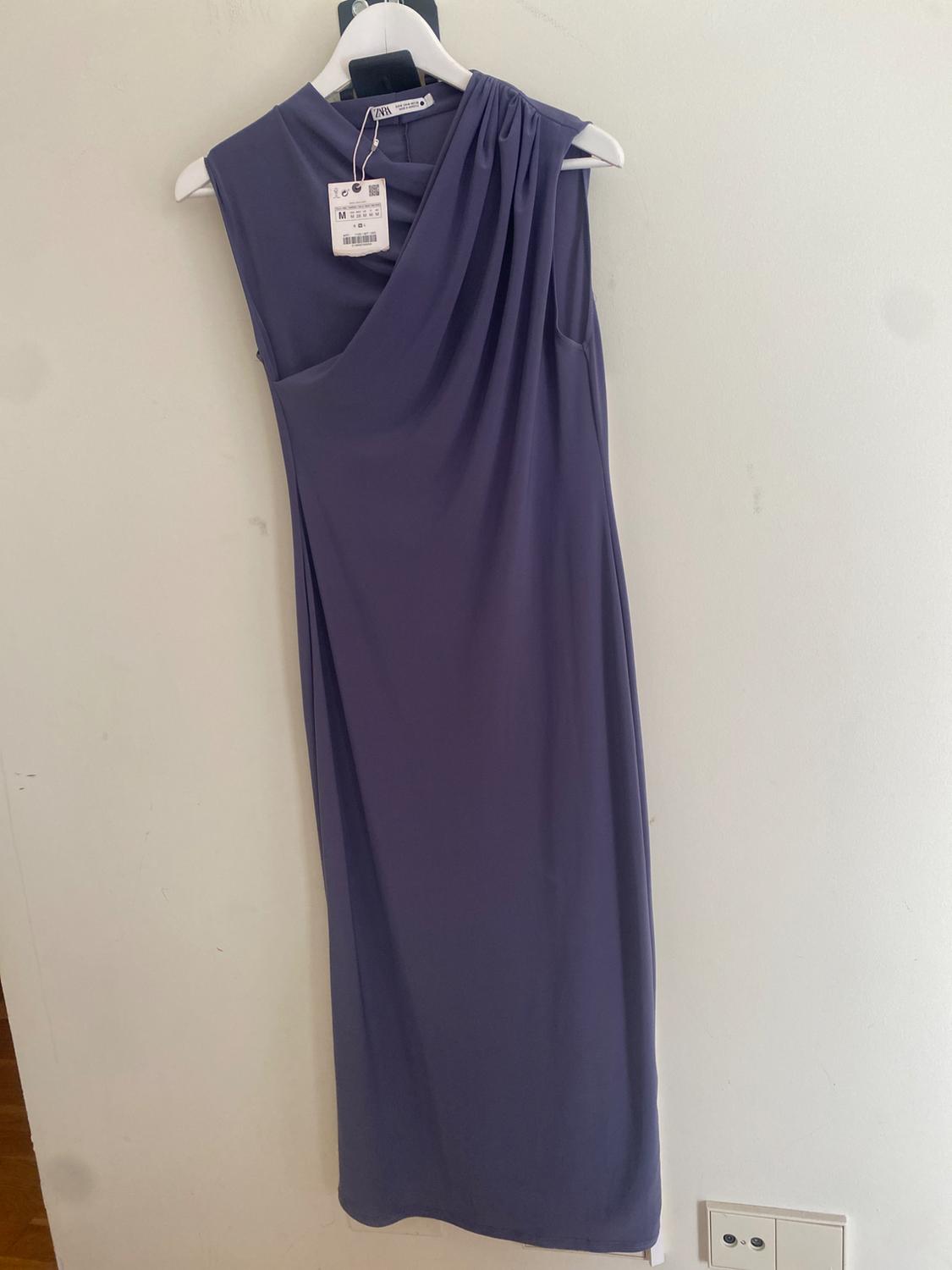 MIDI DRESS WITH DRAPED DETAIL - Image 4