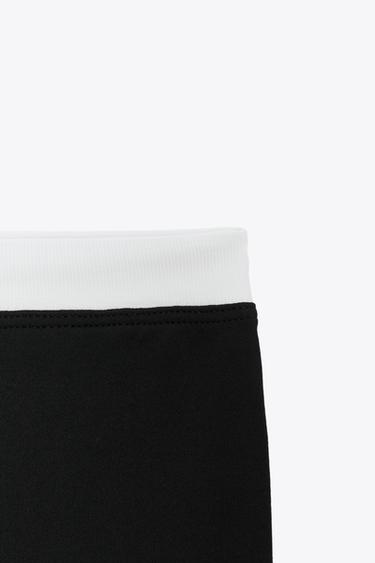 DOUBLE LEGGINGS - Black / White by Zara - Image 6