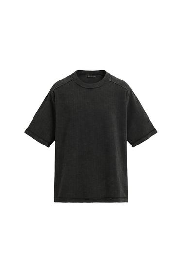 CAMISETA PUNTO ESTAMPADO LAVADO