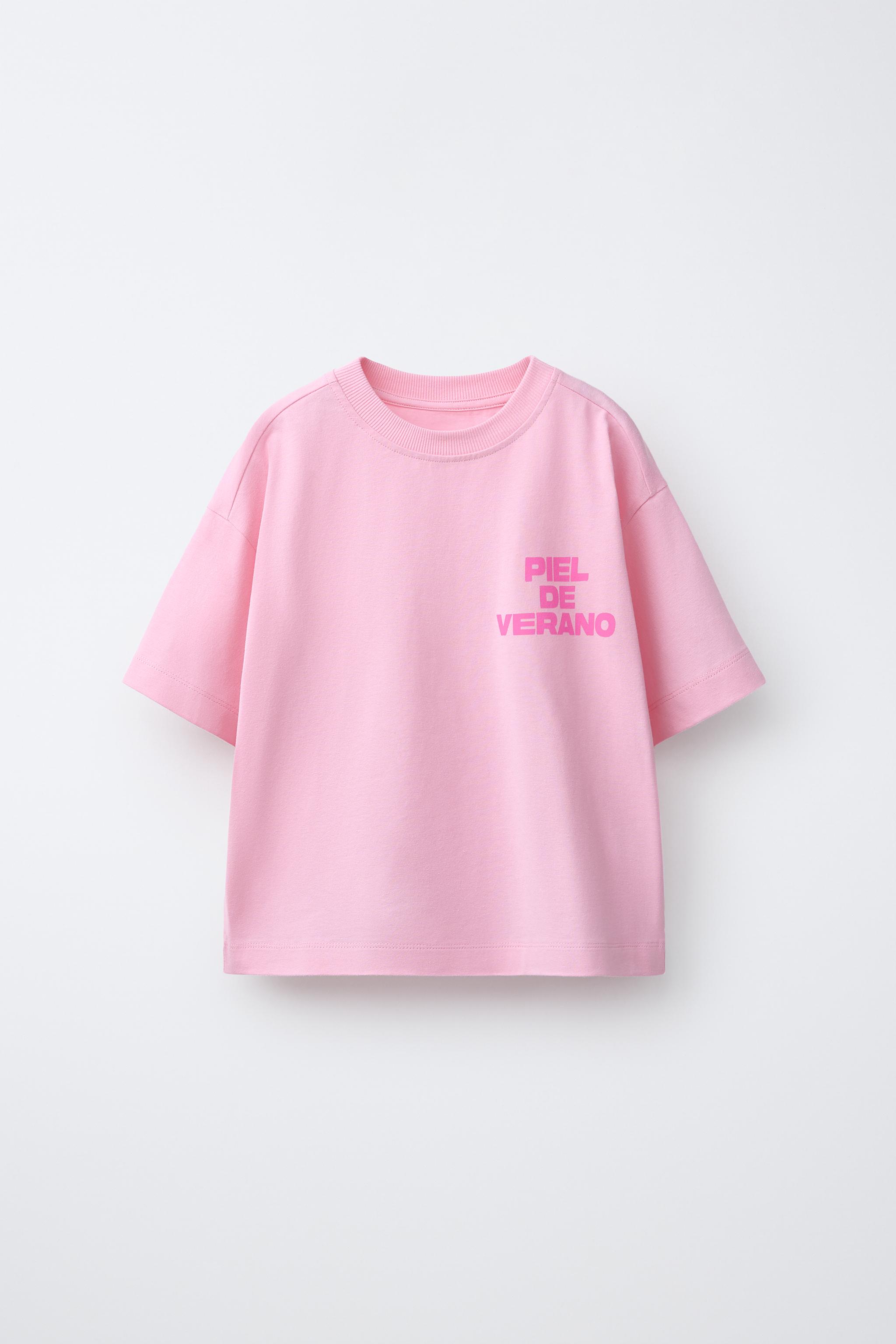 TEXT PRINT T-SHIRT - Yellow | ZARA United States