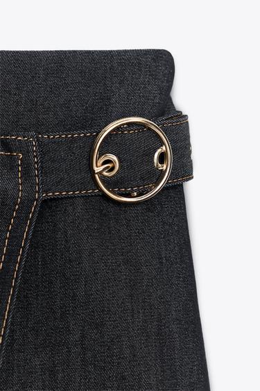 JUPE-PANTALON CROISÉE BOUCLE - Indigo de Zara - Image 7