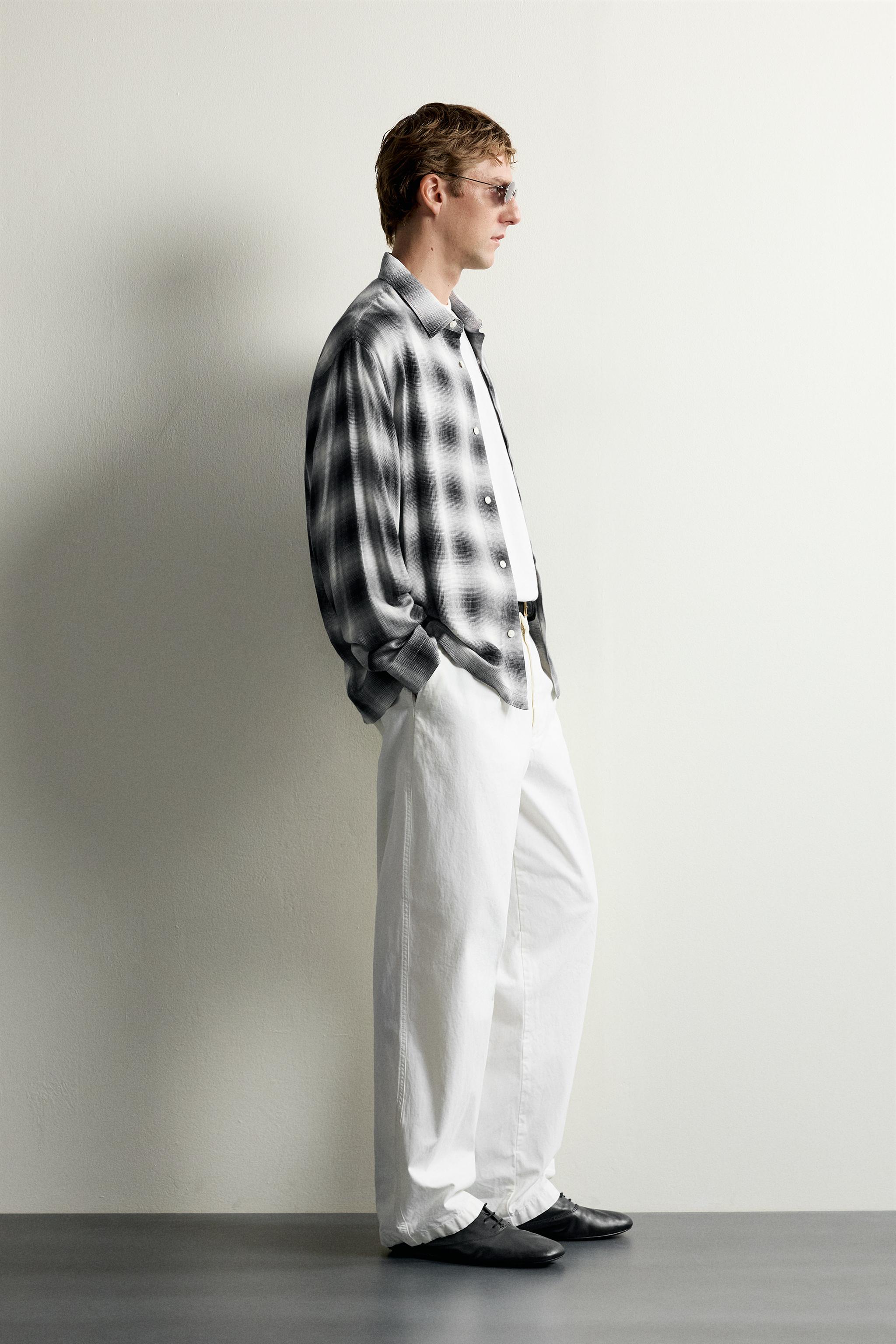 PLAID FLUID SHIRT