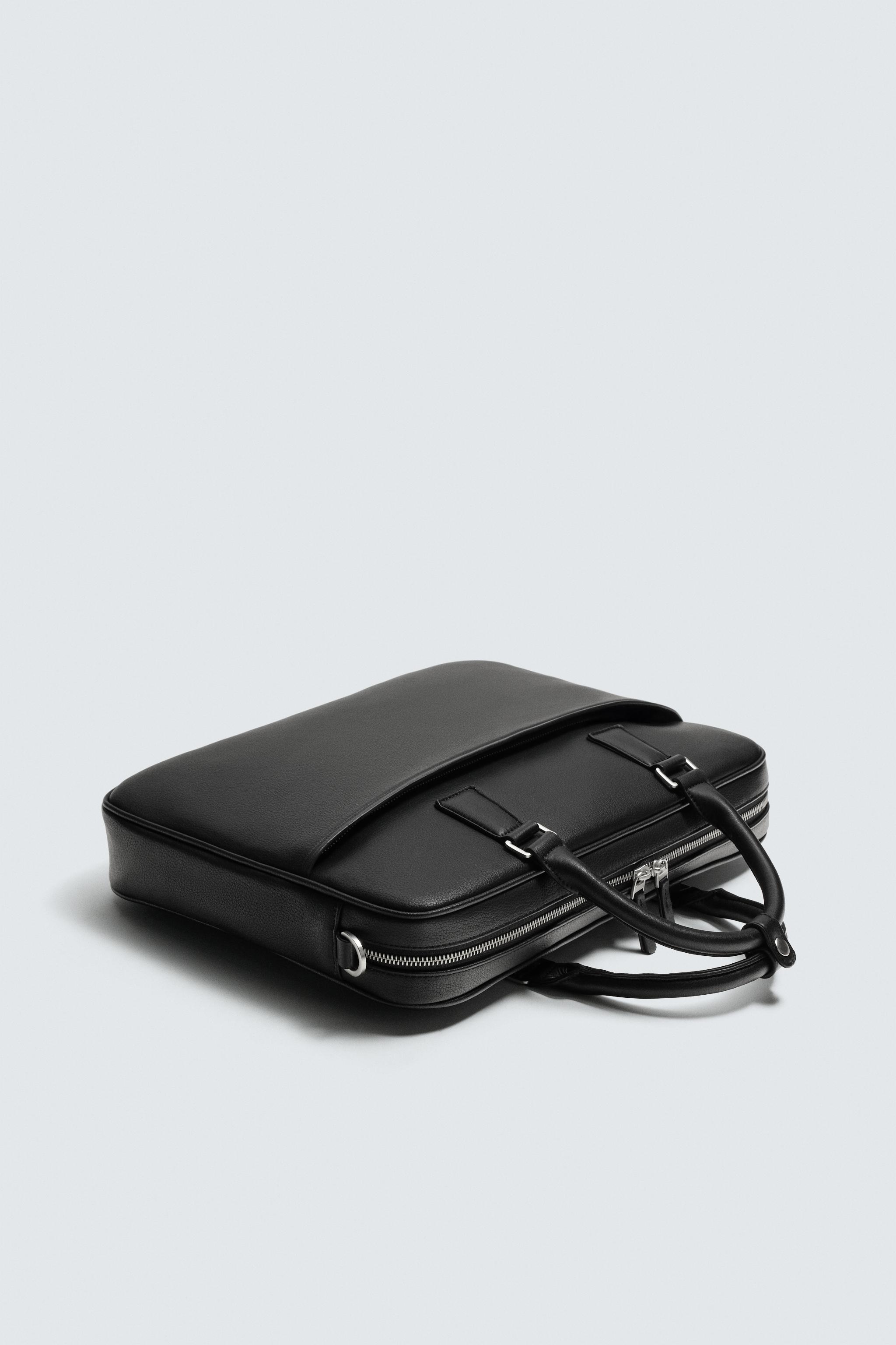 TEXTURED BRIEFCASE - Black | ZARA United States
