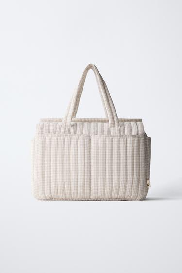 GINGHAM MATERNITY BAG - Gingham White by Zara