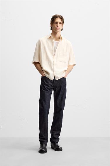 FLOWING SHIRT WITH POCKET - Oyster-white by Zara - Image 0
