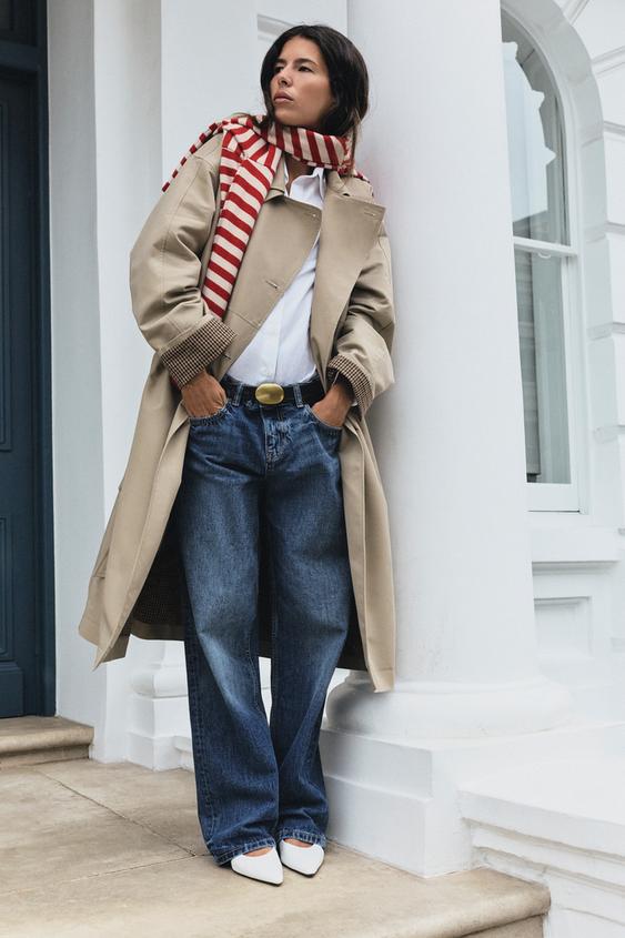 Zara WATER-REPELLENT BELTED TRENCH COAT - Light brown - Image 0
