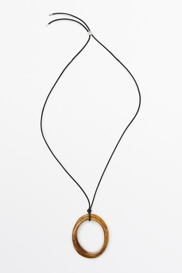 Collier anneau marbré - Caramel de Zara - Image 0