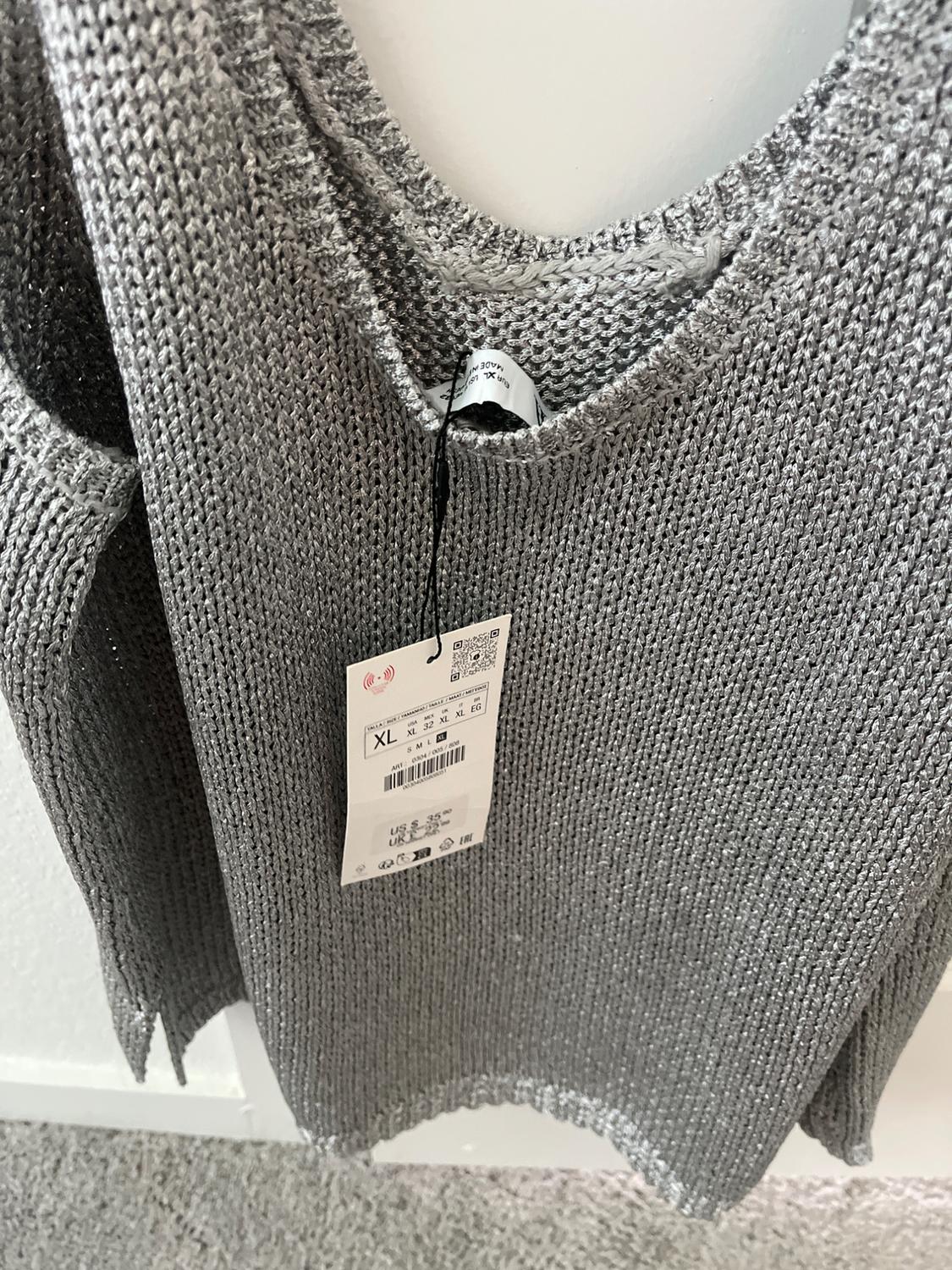 SIMPLE METALLIC KNIT TOP - Image 3