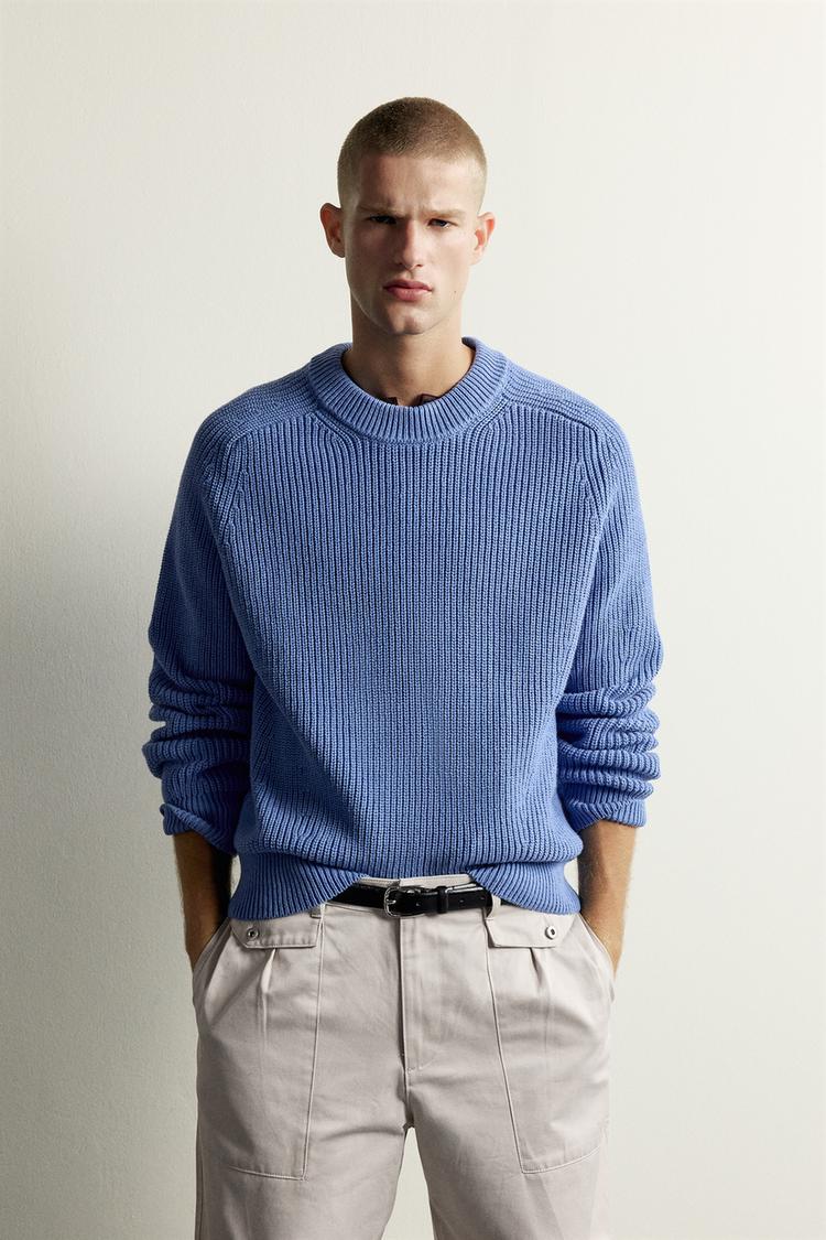 TEXTURED RELAXED FIT JUMPER