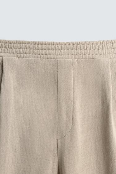 PANTALON JOGGER BALLON FIT TEXTURÉ - Beige de Zara - Image 7
