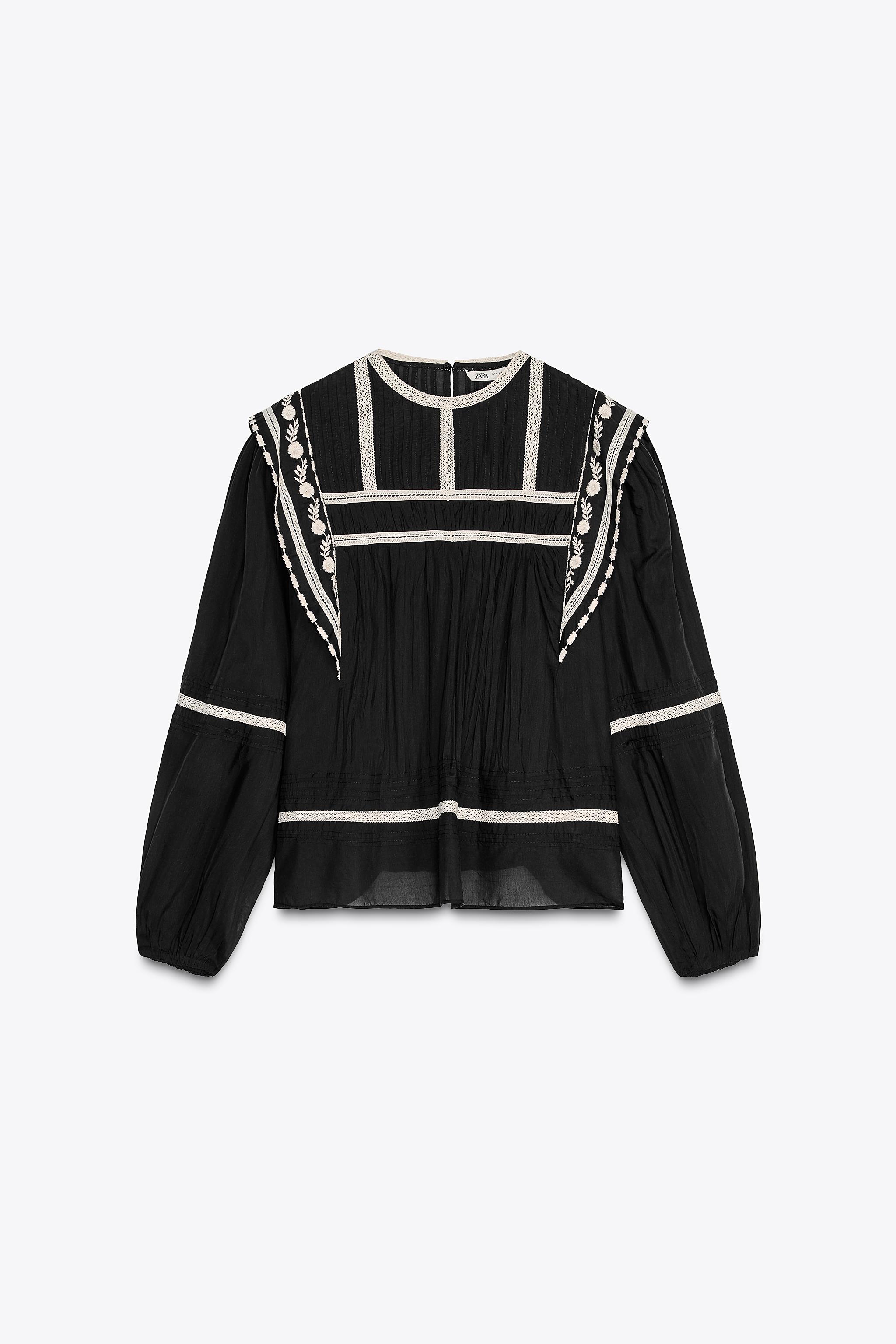 ZARA フリルディテール プリーツトップス Mサイズ｜Yahoo!フリマ