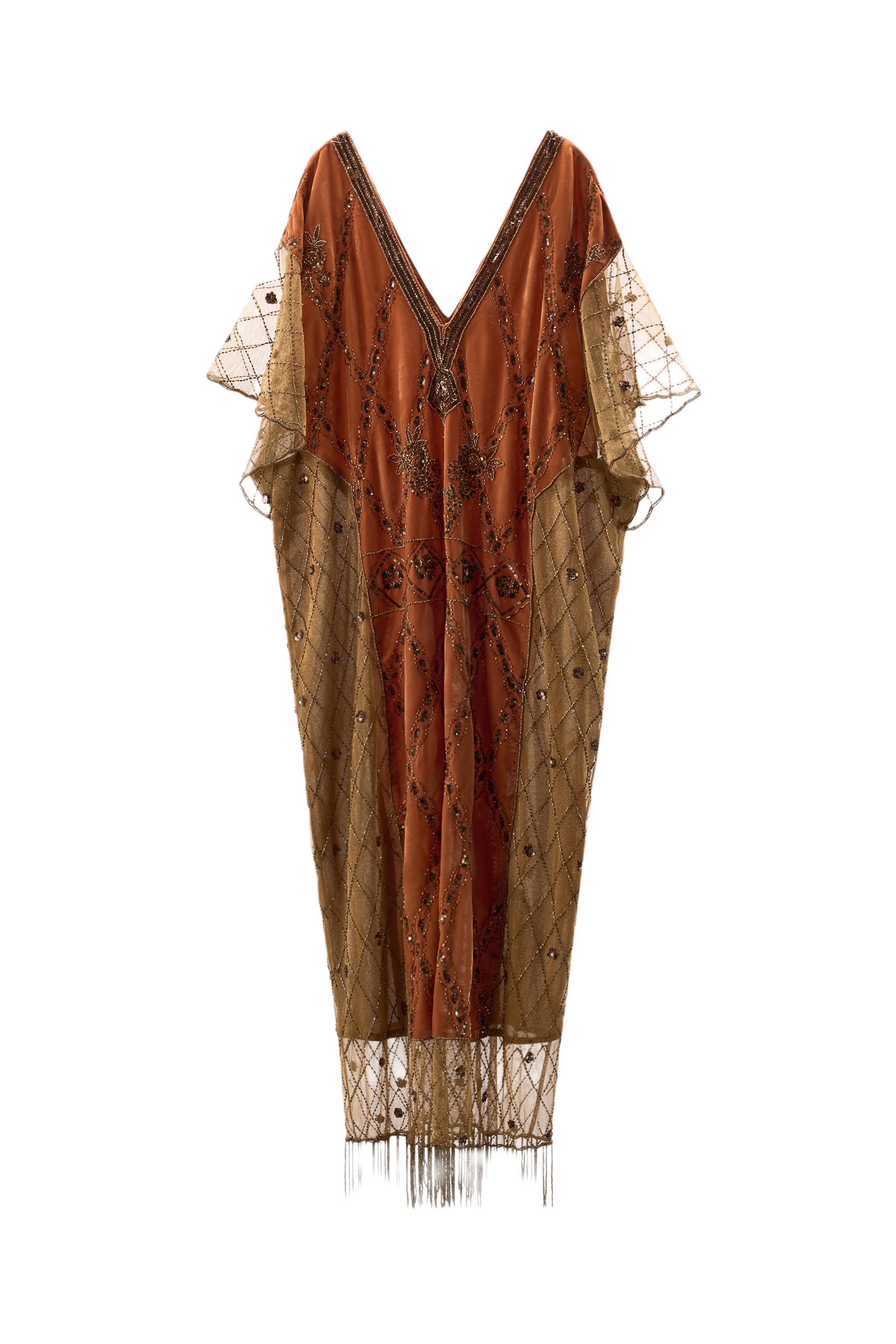 velvet sequin dress zara Zara Velvet Sequin Dress