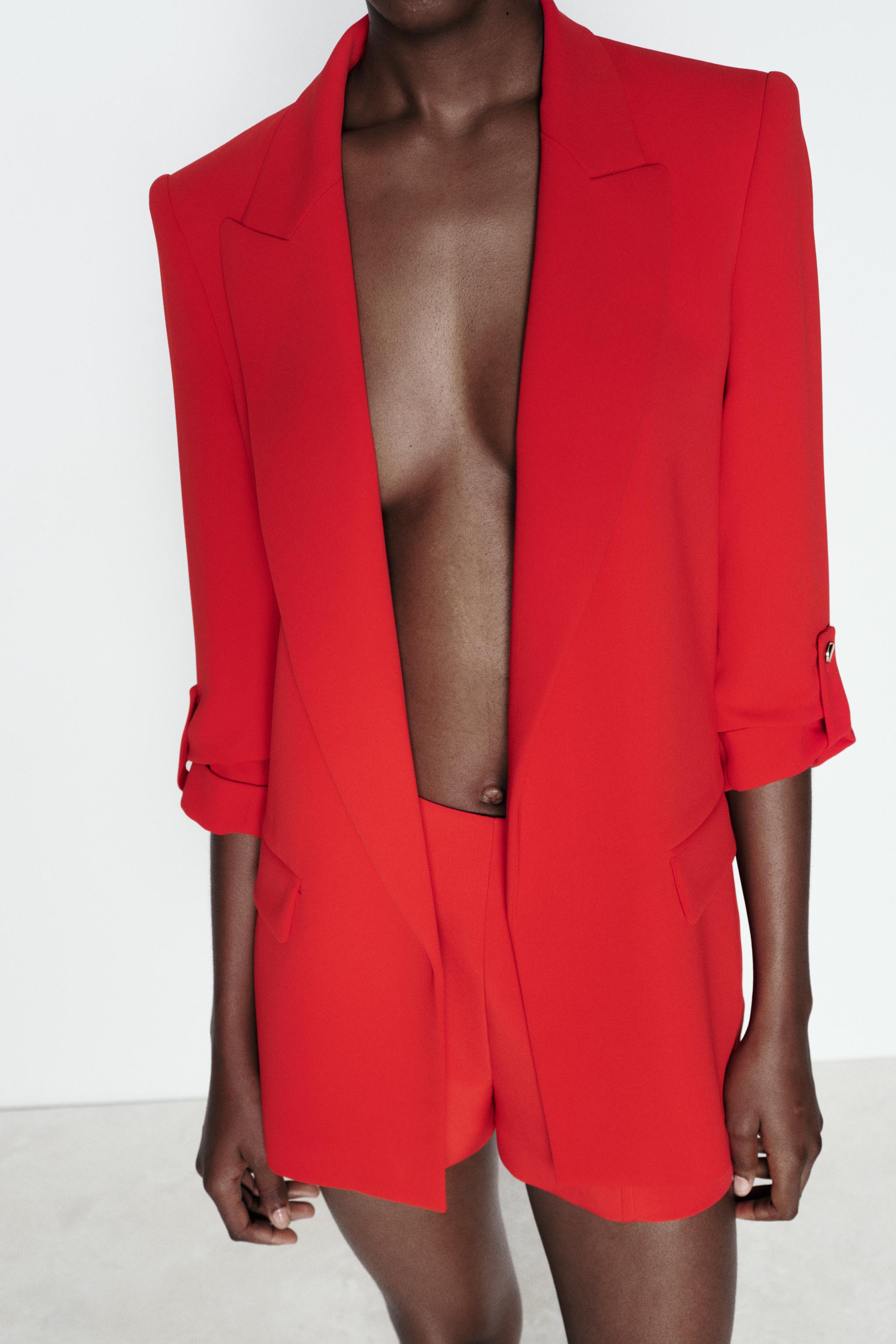 Tailleur femme rouge zara sale