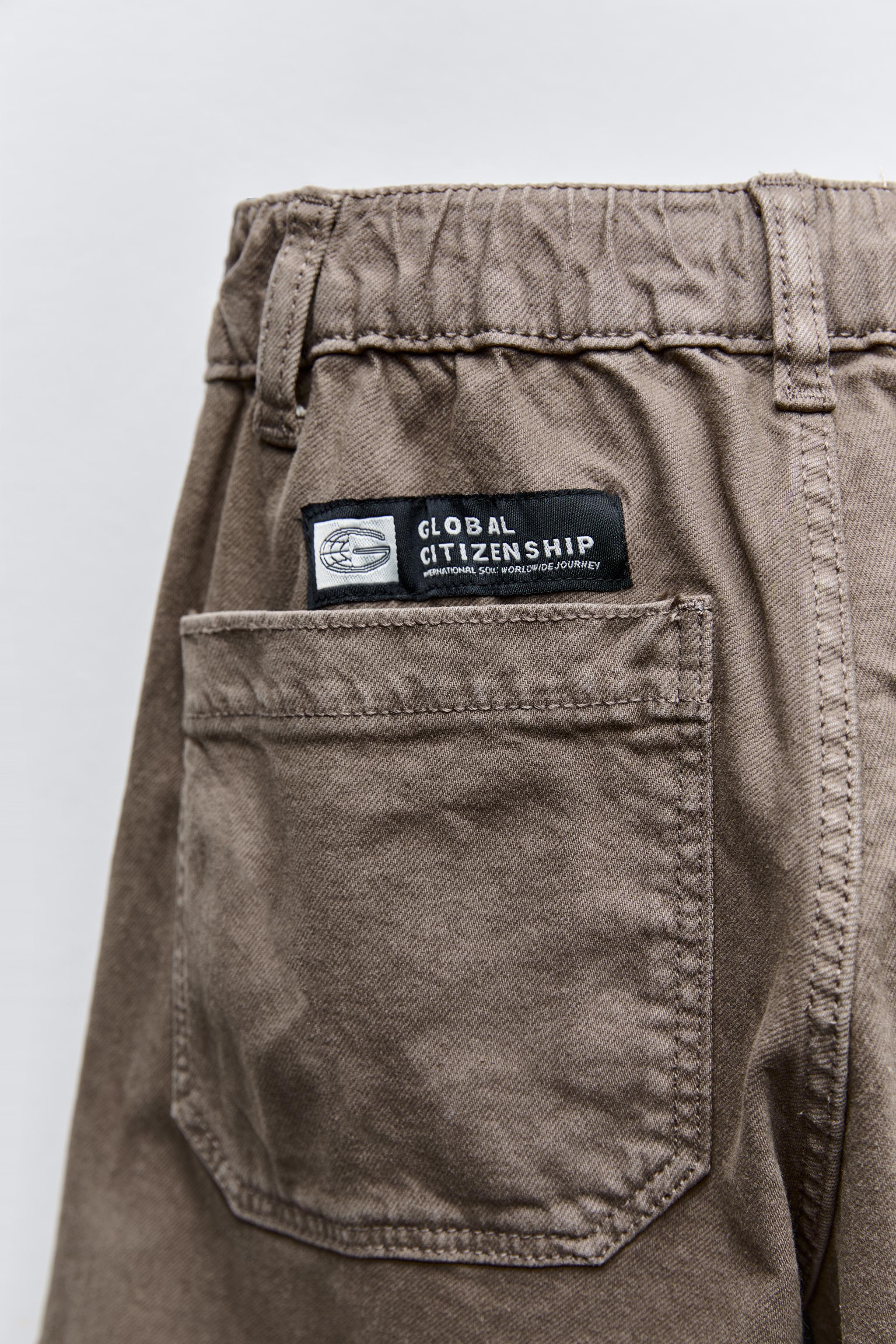 WIDE LEG CARPENTER PANTS - Brown | ZARA United States WIDE LEG CARPENTER PANTS - Brown | ZARA United States