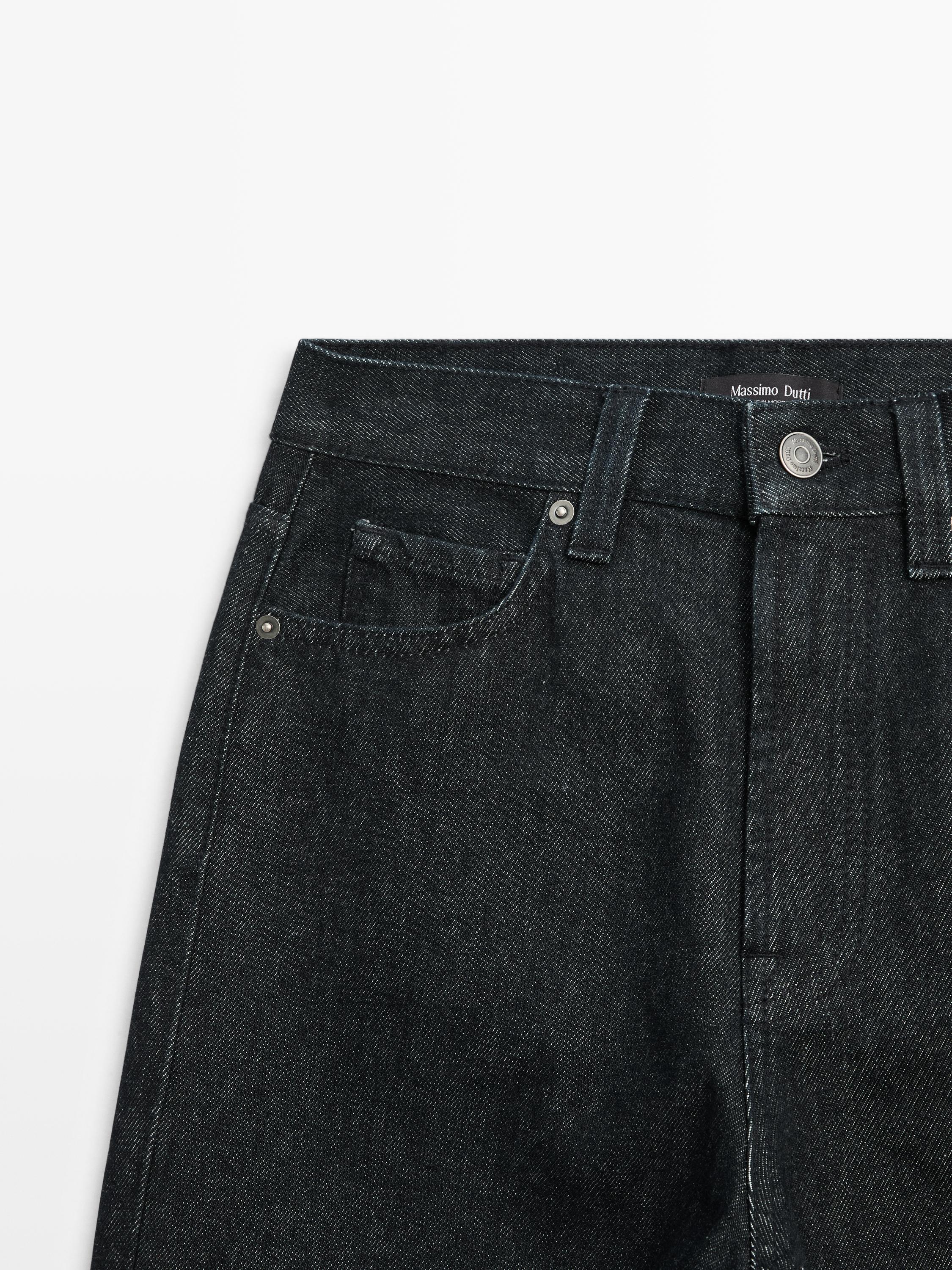 Jean large taille haute