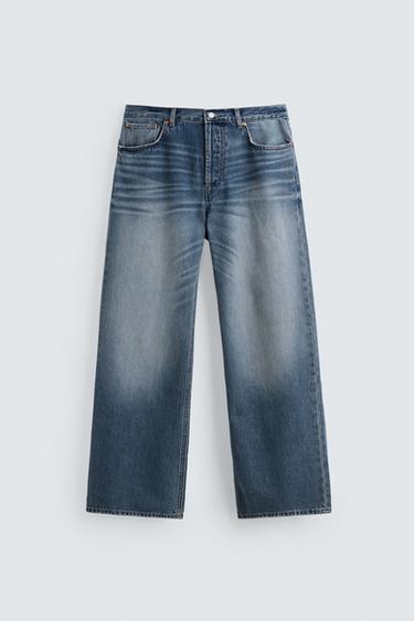 BAGGY FLARE FIT JEANS - Mid-blue by Zara