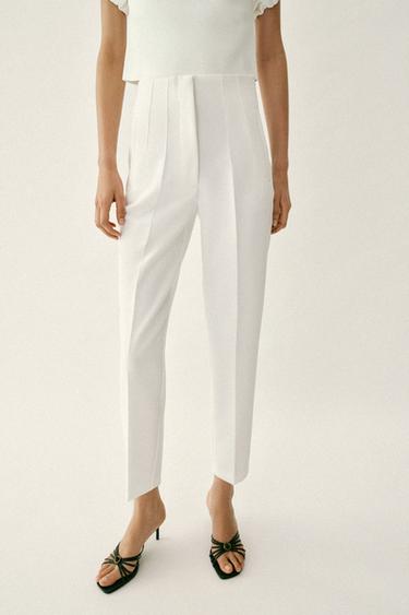 Zara Beyaz - YÜKSEK BEL PANTOLON