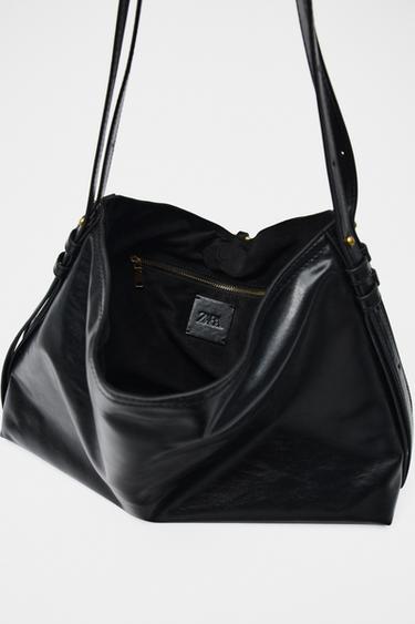 METAL DETAIL BUCKET SHOULDER BAG - Black by Zara - Image 5