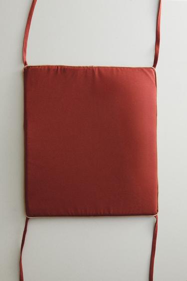 CONTRAST ARMCHAIR BACK CUSHION - Reddish by Zara