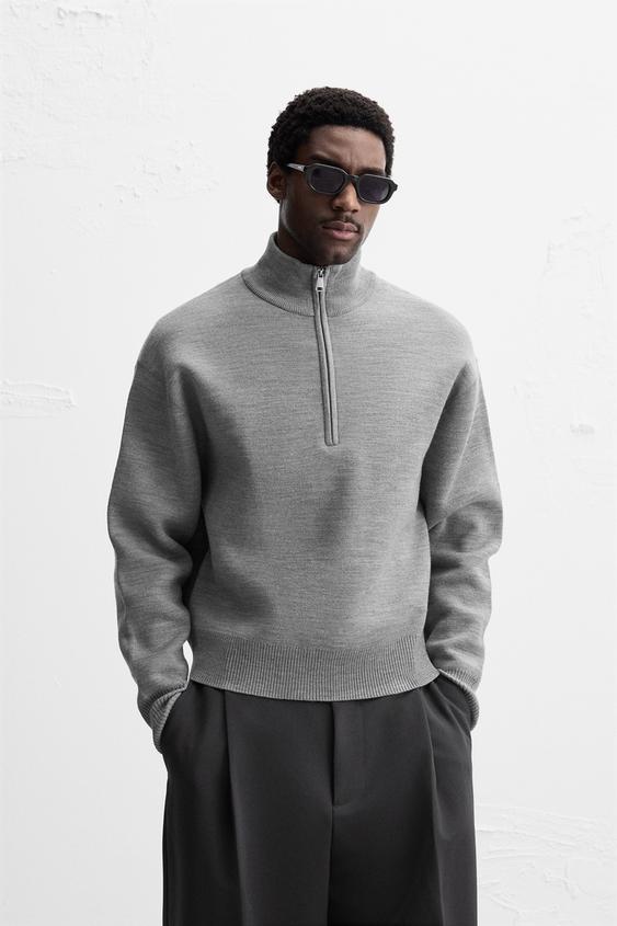 Half Zip Maglioncini A Collo Alto Zara Moda Zara Zara Uomo
