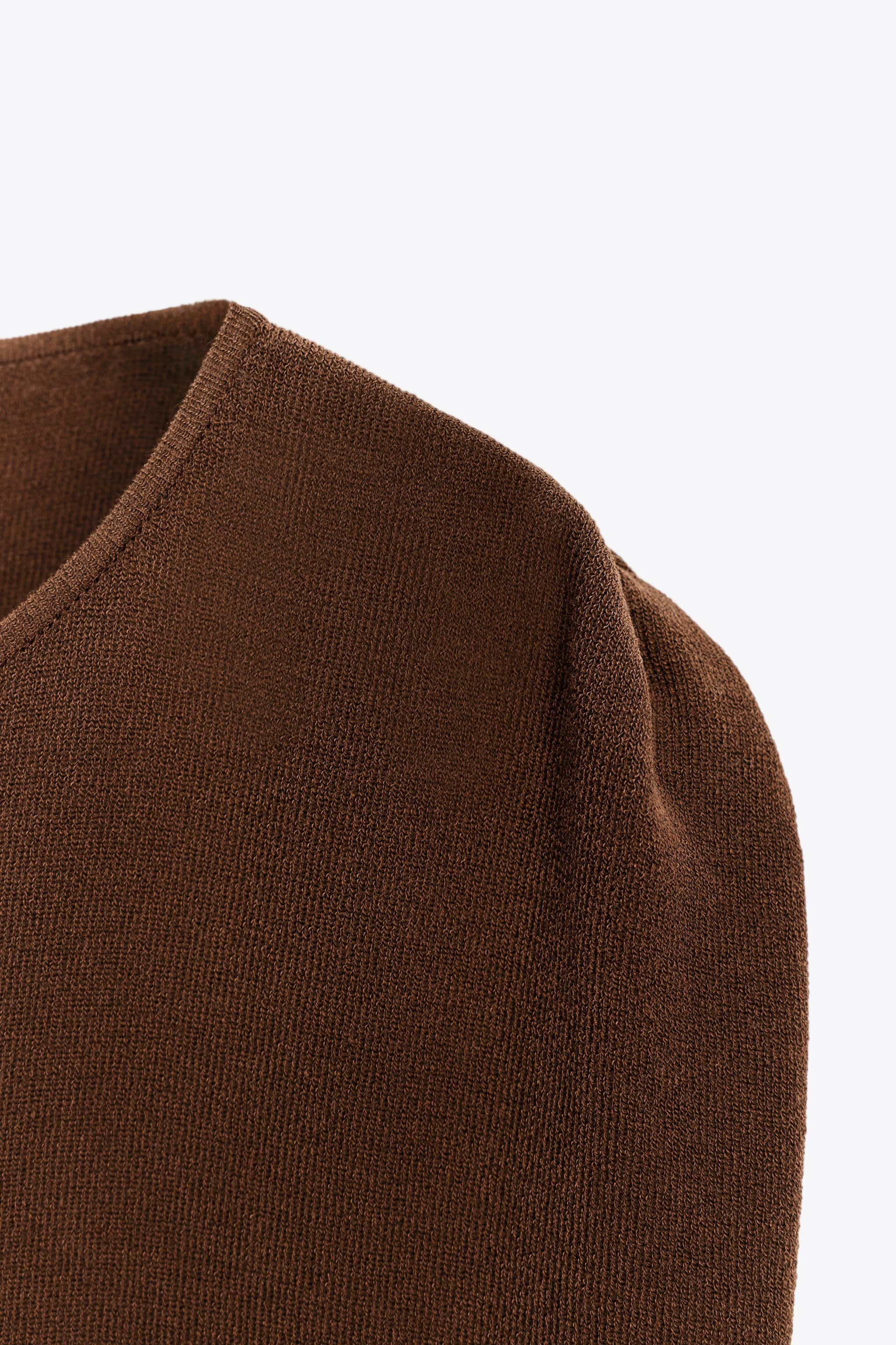 ELASTIC HEM KNIT TOP