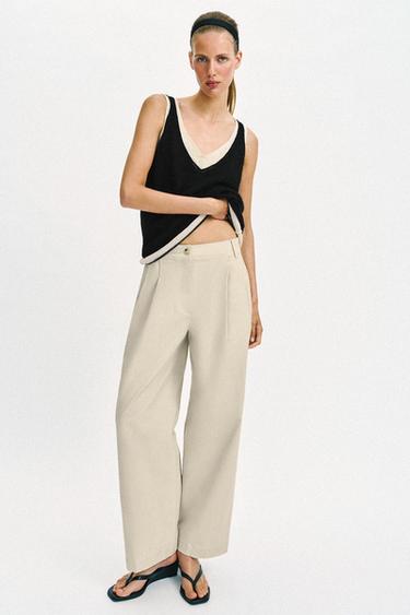 TOP PUNTO COMBINADO - Negro de Zara